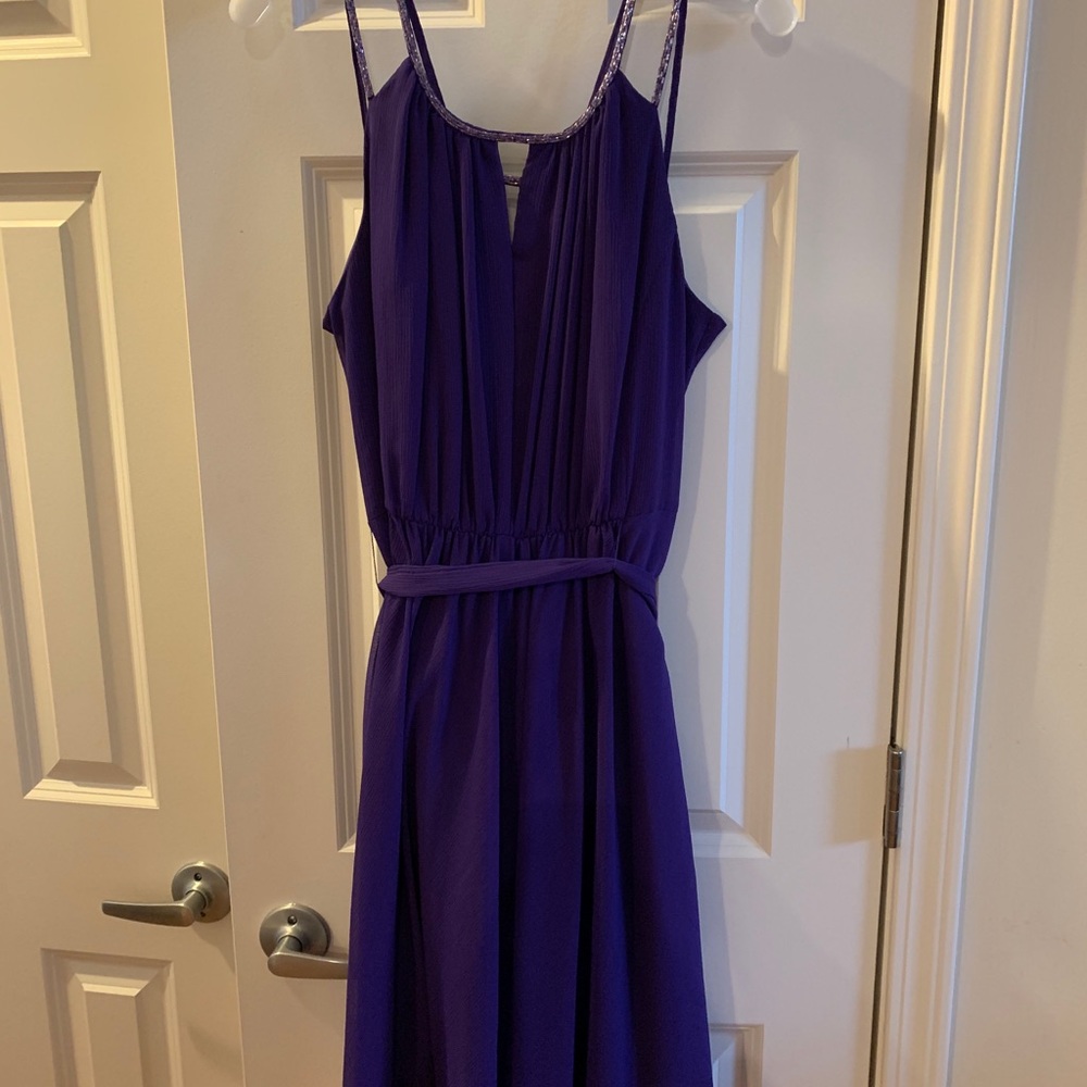 David’s bridal purple bridesmaid dress